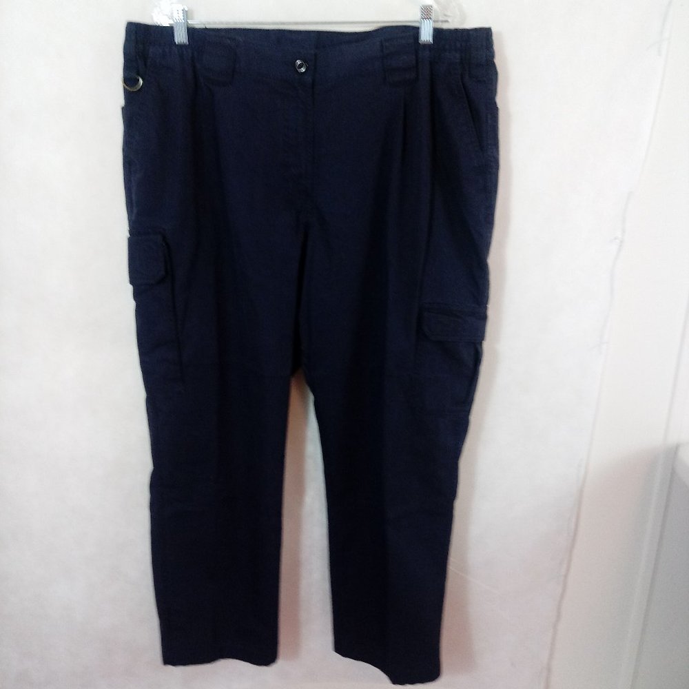 Twinhill Unisex Cargo Pants 20W/M Navy 6 Pockets